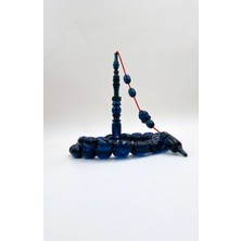 İbrahim Altıntaş Katalin Mavi Halkalı Imame Özel Işçilik Sistemli Tespih