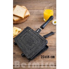 Özbience Büyük Boy Granit Döküm Tost Makinesi 25X18 Cm, Sağlıklı ve Dayanıklı