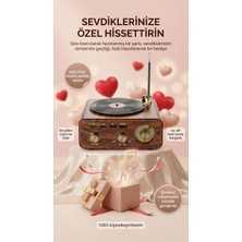 Yusuf Türkmen Sevgililer Günü Kişiye Özel Şarkı Yüklü USB + Nostaljik Plak Radyo Hatıra Seti