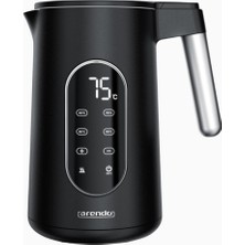 Özbience 1,7 L Dijital Su Isıtıcı 2200W Çift Duvar LED Sıcaklık Ayarlı Siyah