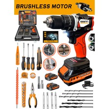 PremiumPort Akülü Turbo Vidalama Matkap Seti, 328 Vf, 20 Ah, Çelik Mandren, 100 Parça