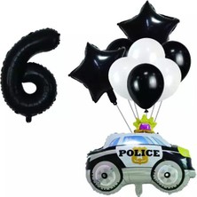 İstoç Parti Police ( Polis Arabası ) Folyo Balon Seti Yaş 6
