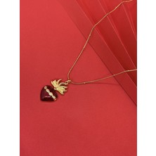 Kırmızı Kalp Kolye