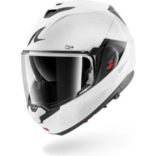 Kask Shark Oxo Sp Lyne Mat Çene Açılır Beyaz