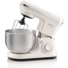Arzum 5l Kapasiteli Stand Mikser, 3 Aparat, 1500W, Beyaz, Profesyonel Kullanım