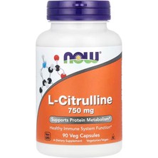 Now Foods L-Citrulline, 750 Mg, 90 Veg Capsules - Supports Protein Metabolism*