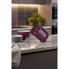 Özbience 300W El Mikseri, Hafif ve Ergonomik Tasarım, Mürdüm Renk