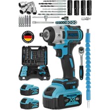 PremiumPort 450 Nm 36V 5AH Akülü Torklu Somun Sıkma ve Bijon Sökme Matkap