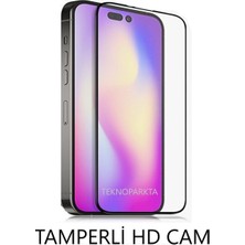 Teknoparkta Iphone 14 Plus Ekran Koruyucu Tam Kapatan Tamperli Cam Kırılmaz Cam Full Hd Glass