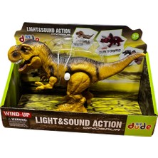 SH40652 Kurmalı Işıklı Sesli Yürüyen Dinozor -Zrv