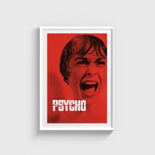 Domirus Psycho (1960) Film Posteri Çerçeveli Tablo Ev Oda Duvar Dekorasyonu