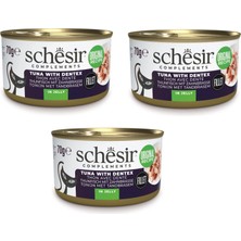 Schesir Ton ve Sinarit  Jöleli Tamamlayıcı Kedi Konservesi 70 Gr. x 3 Adet