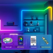 Bosile Yeni Nesil Magic Rgb Neon LED - Bükülebilir, Su Geçirmez ve Uygulama Kontrollü Ambiyans Işığı (3m, 5m, 10M)