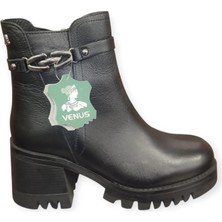 Venüs 2450902K Platform Topuk Kaymaz Kürklü Deri Kadın Bot