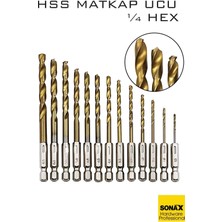 PremiumPort 13 Parça Hss Tungsten Karbür Matkap Ucu Seti, 1.5-6.5mm, Dayanıklı ve Hassas