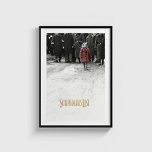 Domirus Schindler's List (1993) Film Posteri Çerçeveli Tablo Ev Oda Duvar Dekorasyonu