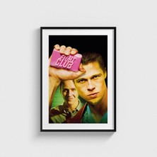 Domirus Fight Club (1999) Film Posteri Çerçeveli Tablo Ev Oda Duvar Dekorasyonu