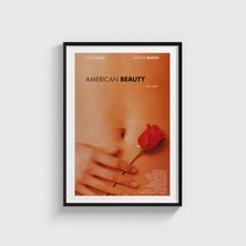 Domirus American Beauty (1999) Film Posteri Çerçeveli Tablo Ev Oda Duvar Dekorasyonu