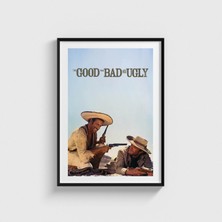 Domirus The Good, The Bad And The Ugly (1966) Film Posteri Çerçeveli Tablo Ev Oda Duvar Dekorasyonu