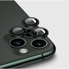 Teknoparkta Iphone 14 Pro Kamera Koruyucu Lens Mercek Metal Çerçeveli 3lü Set Siyah Black
