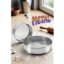 Metal Un Eleği 15 ve 24 cm 2 Li Set