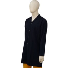 Erkek Klasik Yaka Lacivert Renkli Uzun Kollu Iş Çalışma Önlüğü