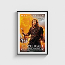Domirus Braveheart (1995) Film Posteri Çerçeveli Tablo Ev Oda Duvar Dekorasyonu