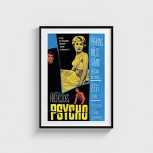 Domirus Psycho (1960) Film Posteri Çerçeveli Tablo Ev Oda Duvar Dekorasyonu