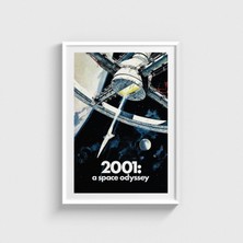 Domirus 2001 A Space Odyssey (1968) Film Posteri Çerçeveli Tablo Ev Oda Duvar Dekorasyonu