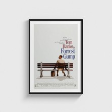 Domirus Forrest Gump (1994) Film Posteri Çerçeveli Tablo Ev Oda Duvar Dekorasyonu