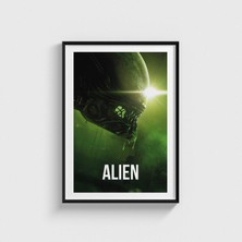 Domirus Alien (1979) Film Posteri Çerçeveli Tablo Ev Oda Duvar Dekorasyonu