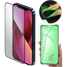 Teknoparkta Apple iPhone 13 Ekran Koruyucu Seramik Nano Cam Esnek Tam Full Kaplayan Kırılmaz