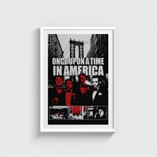 Domirus Once Upon A Time In America (1984) Film Posteri Çerçeveli Tablo Ev Oda Duvar Dekorasyonu