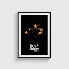 Domirus The Godfather Part Iı (1974) Film Posteri Çerçeveli Tablo Ev Oda Duvar Dekorasyonu