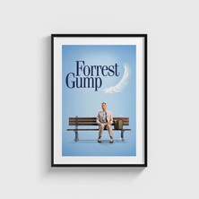 Domirus Forrest Gump (1994) Film Posteri Çerçeveli Tablo Ev Oda Duvar Dekorasyonu
