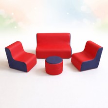 Çocuk Oturma Grubu 4 Parça Soft Koltuk Takımı