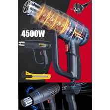 PremiumPort 4500W Dayanıklı Bakır Sargılı 2 Kademe Sıcak Hava Tabancası