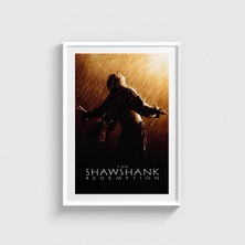 Domirus The Shawshank Redemption (1994) Film Posteri Çerçeveli Tablo Ev Oda Duvar Dekorasyonu