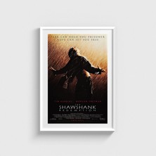 Domirus The Shawshank Redemption (1994) Film Posteri Çerçeveli Tablo Ev Oda Duvar Dekorasyonu