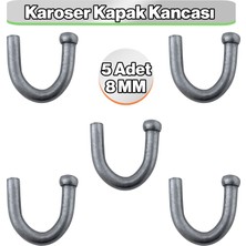 Badem10 Karoser Kapak Kancası 5 Adet 8mm Otomobil Kamyonet Römork Kapak Sabitleme Bağlantı Kelepçe Aparatı