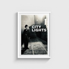 Domirus City Lights (1931) Film Posteri Çerçeveli Tablo Ev Oda Duvar Dekorasyonu