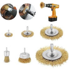 PremiumPort 6 Parça Pimli Tel Fırça Seti, Temizlik ve Bakım Için Ideal