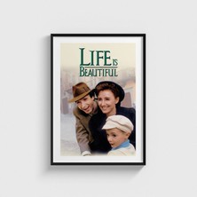 Domirus Life Is Beautiful (1997) Film Posteri Çerçeveli Tablo Ev Oda Duvar Dekorasyonu