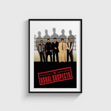 Domirus The Usual Suspects (1995) Film Posteri Çerçeveli Tablo Ev Oda Duvar Dekorasyonu
