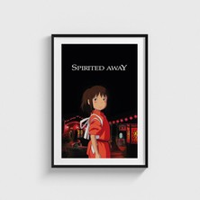 Domirus Spirited Away (2001) Film Posteri Çerçeveli Tablo Ev Oda Duvar Dekorasyonu