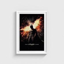 Domirus The Dark Knight Rises (2012) Film Posteri Çerçeveli Tablo Ev Oda Duvar Dekorasyonu