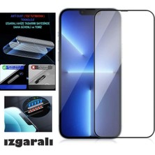Teknoparkta Iphone 11 Pro Max Ekran Koruyucu Toz Filitreli Izgaralı Anti Dust Tam Kaplayan Kırılmaz Cam
