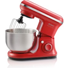 Arzum 5l Kapasiteli Stand Mikser, 1500W, 3 Aparat, Kırmızı, Güçlü ve Çok Fonksiyonlu