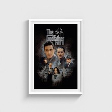 Domirus The Godfather Part Iı (1974) Film Posteri Çerçeveli Tablo Ev Oda Duvar Dekorasyonu