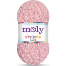 Moly Pıtırcık Batik PL088-ECRU Yumuşak Battaniye Ipi / 5 Adet